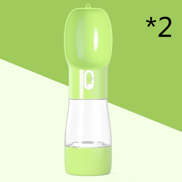 Traveling Out Portable Dog Water Dispenser — 258ml Water + 200g Food, Leak‑Seal, Shoulder Strap