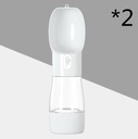 Traveling Out Portable Dog Water Dispenser — 258ml Water + 200g Food, Leak‑Seal, Shoulder Strap