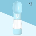 Traveling Out Portable Dog Water Dispenser — 258ml Water + 200g Food, Leak‑Seal, Shoulder Strap