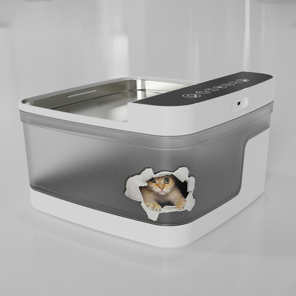 Pet Water Dispenser - Removable Reservoir & Bowl, Durable Plastic Waterer for Cats & Dogs - SKU CJGY2108505