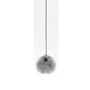 Electronic Motion Cat Toy with Real Fur Ball & Rope — ABS Interactive Chase Toy