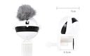 Electronic Motion Cat Toy with Real Fur Ball & Rope — ABS Interactive Chase Toy