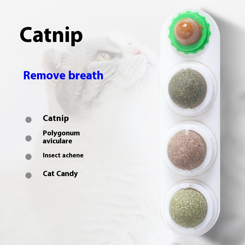 Catnip Ball Self-Hi Cat Toy — Plastic Cat Toy with Catnip Pack, Multiple Colors & Bag/Box Variants — SKU CJYD2159882