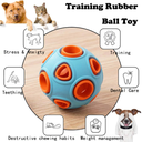 Dog Rubber Ball with Bell Sound, 2-Pack — 2" Interactive Chew & Fetch Toy for Puppies & Small Dogs