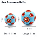 Dog Rubber Ball with Bell Sound, 2-Pack — 2" Interactive Chew & Fetch Toy for Puppies & Small Dogs