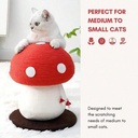 Mushroom Cat Scratching Post Unique Design, Sisal Wrapped, Ideal For Medium And Small Cats, No Assembly Required Cat Stuff Cat Tree Tower Cat Toys