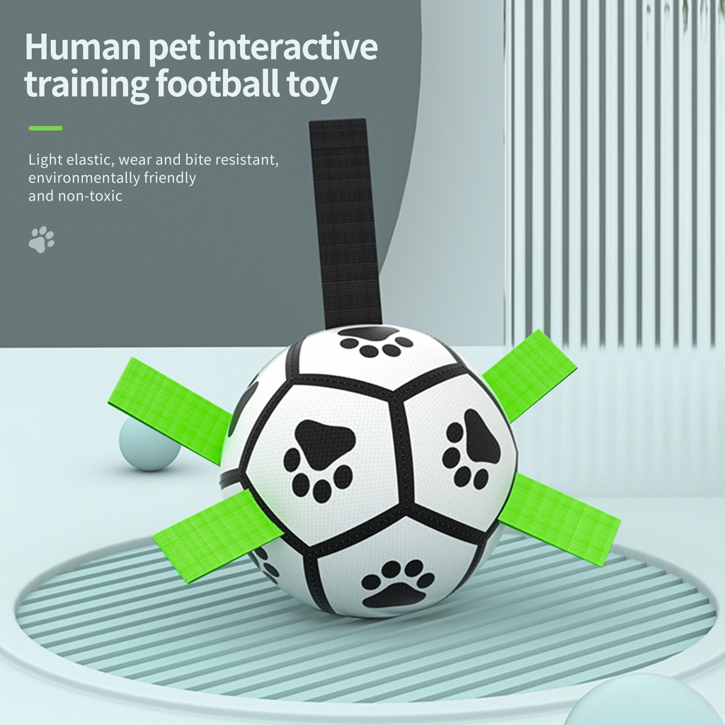 Interactive Dog Football Toy Soccer Ball Inflated Training Toy For Dogs Outdoor Border Collie Balls For Large Dogs Pet Supplies