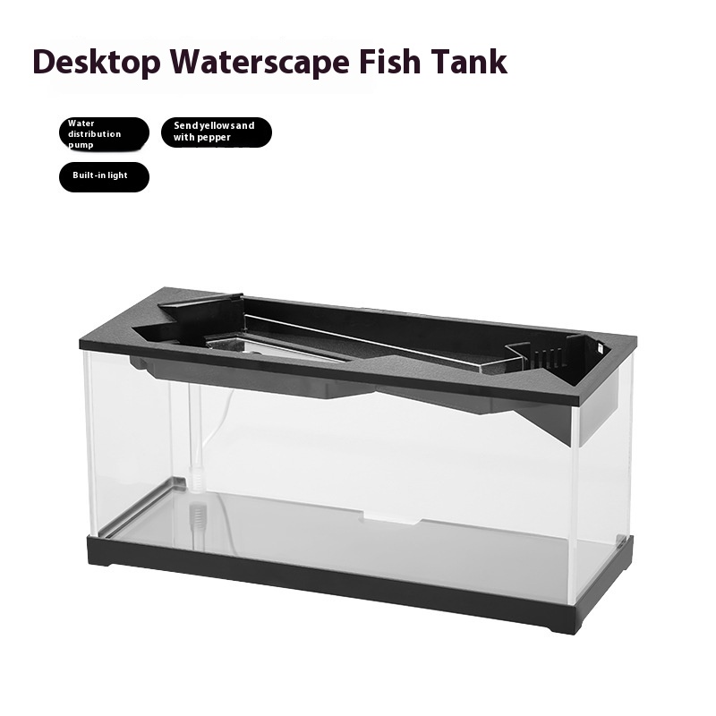 Acrylic Filter Circularly Heating Lighting Integrated Lazy Aquarium
