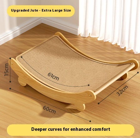 Jute Style Cat Scratch Board Cat Nest Integrated Scratch-resistant Wear-resistant No Dandruff