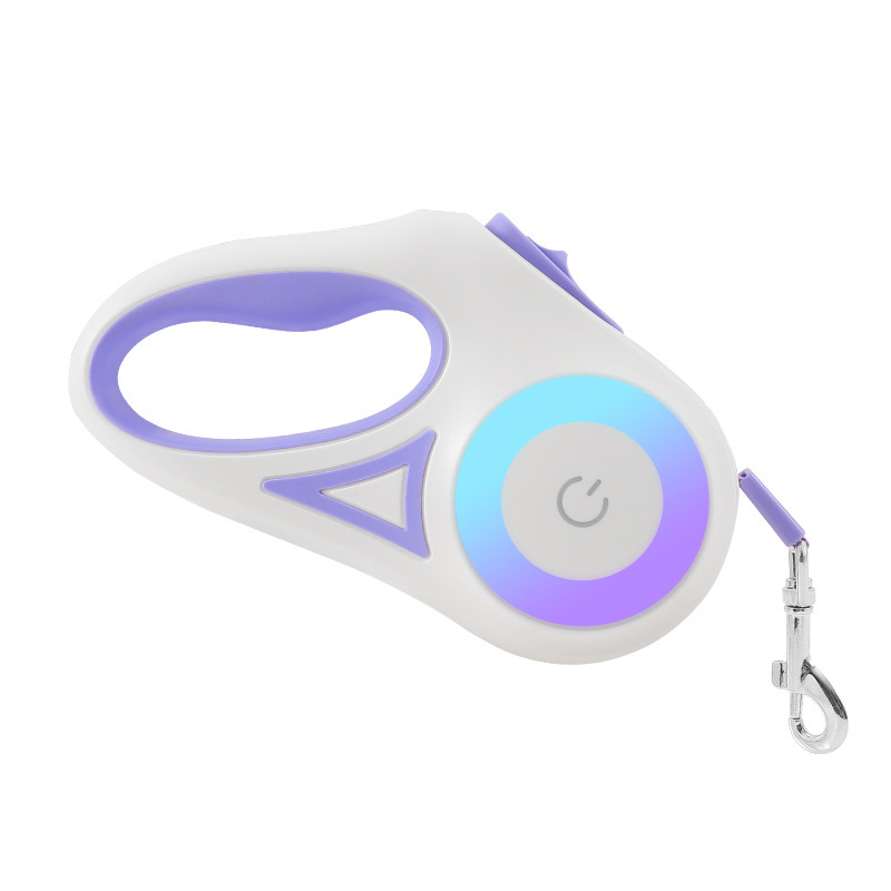 Dog Leash Retractable Leash And Dog Collar Spotlight Automatic Pet Dog Cat Traction Rope For Small Medium Dogs Pet Product Green 5M Tow rope and small collar 1PC