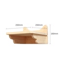 Pet Cat Climbing Frame Wall Type Solid Wood Wall Hanging Platform Ladder Pets Accessories Set2
