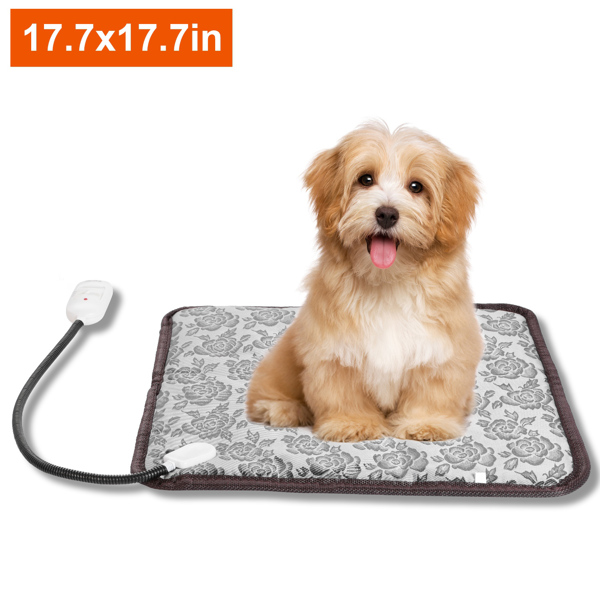 [PBX-T-004664] Pet Heating Pad, Waterproof Adjustable Warm Blanket, With Anti Bite Steel Rope Box