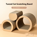 Cat Scratch Board Catdoor Tunnel Three-piece Set Combination Tunnel Three Pieces Suit Base Paper Natural Color